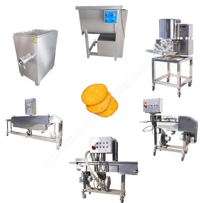 China Hotels Hamburger Nuggets Steak Falafel Production Meat Burger Patty Processing Line for sale