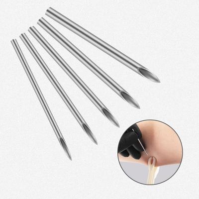 China 50mm Sterilized Body Piercing Needles Length 14g 16g Permanent Disposable Catheter Piercing Needles for sale