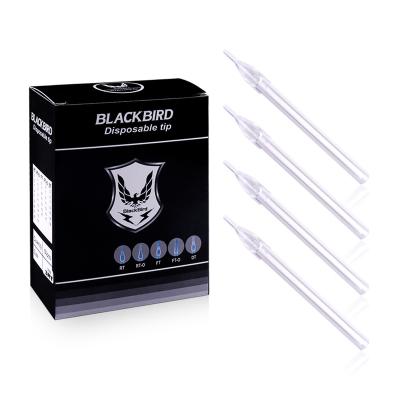 China Permanent Disposable Transparent Wholesale ABS Tattoo Needles Tips Jet Needle Round Tattoo Tip for sale