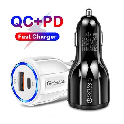 China Mobile Phone Palladium USB Car Charger 18W Car USB Charger Fast Charging Palladium Car Fast Charging Charger for sale