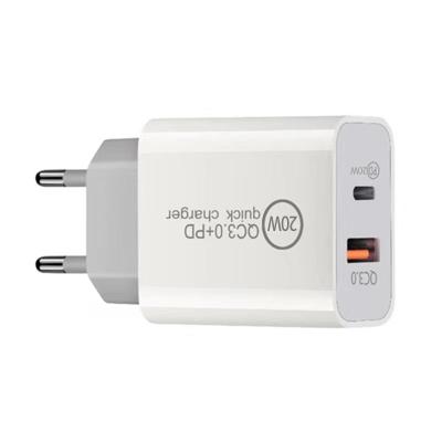 China Mobile Phone PD 18W 20W USB Wall Charger Type-C Quick Charging QC 3.0 USB C Charger For iPhone 13 for sale