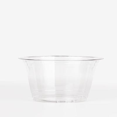 China 117mm Recyclable Clear Plastic Cups Custom Cup 8oz-32oz PET Logo For Personalization for sale