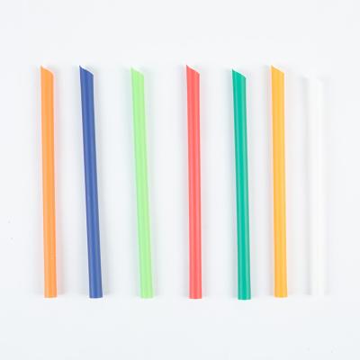 China LOGO Packaging Juice Milk Tea Biodegradable Custom Disposable Straws PLA Plastic Straw for sale