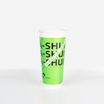 China Cheap Price Custom Logo Packaging Disposable Paper Cups Cup Maker Recyclable For Cold Drinks for sale