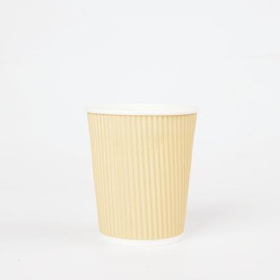 China Best Recyclable Single Custom Logo Packaging Disposable Takeaway Iced Coffee Cup Recyclable Paper Cups for sale