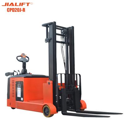 China Elektrisch betriebene Stacker-Lkw Elektro-Gleichgewichts-Gabelstapler 2000kg 3000mm 4500mm zu verkaufen