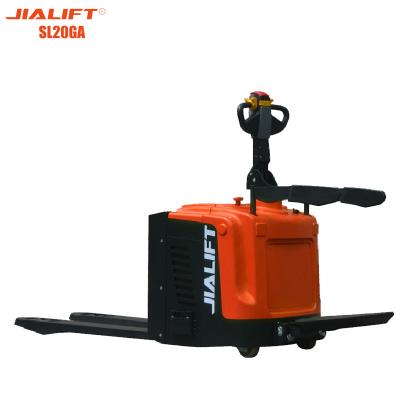 China 2t elektrische pallettruck Jack Standing On SL20GA Nominale tractie 1.5kw Te koop