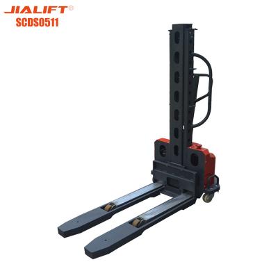 Cina Semi-lifting stacker (SPNseries, Pedestrian) SCDS0511 Peso di trazione nominale 500kg Altezza di sollevamento 1100mm Reach Stacker in vendita