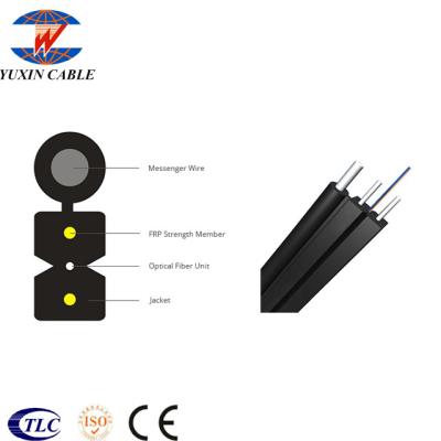 China 1/2/4 F Ftth Outdoor Self Supporting Drop Cable With Messenger GJYXFCH/GJYXCH for sale