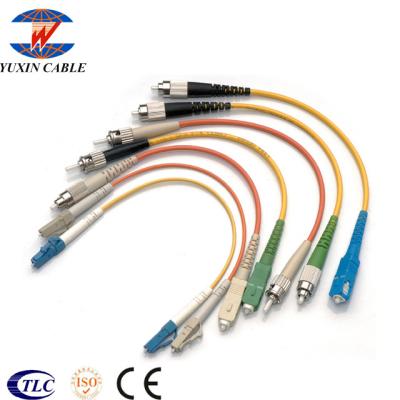 China 3.0mm/2.0mm/0.9mm LC Fiber Optic Patch Cord Fiber Optic Patch Cord And Pigtail Outdoor for sale