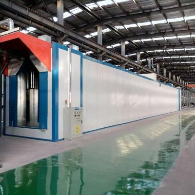 China Hotels Aluminum Profile Automatic Powder Coating Line Multi-Cyclone System Curing Drying Oven Motor Fence/Playground for sale