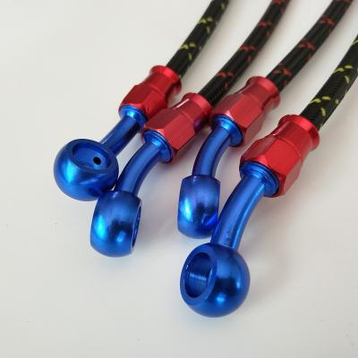 China made in china common motorcycle stainless steel aluminum brake oil pipe brakehose color length can be customized 7.5mm 3.5mm for sale