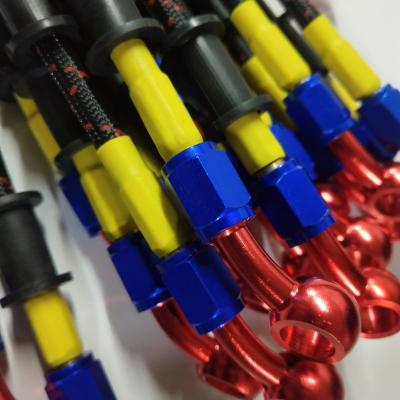 China 2021 hot motorcycle aluminum common brake oil pipe brakehose color length can be customized modification color 7.5mm 3.5mm for sale