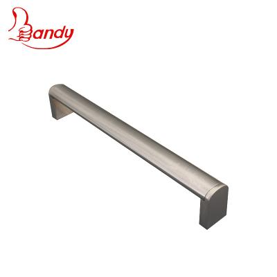 China Traditional Popular Stainless Steel Cavity Bar Oval Tube 14mm Pull with Zinc Alloy Zamak Leg Sideboard Cupboard Wardrobe Handles for sale