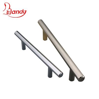 China Customized Modern Solid Iron Steel T Bar Handle Diameter 8mm/10mm/12mm Size Length in bsn CP Gold Finish Color for Sideboard for sale