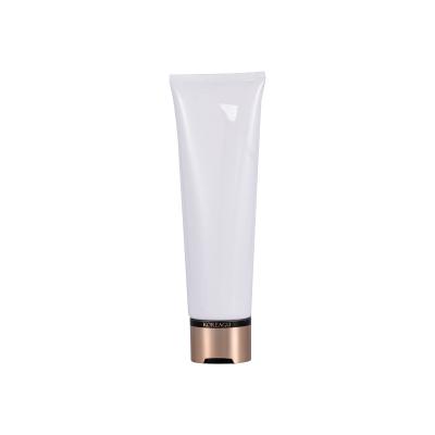 China White Plastic Tube 400ml Large Capacity Cosmetics Tube Squeeze Tube Soft Cap Empty PE Flip Packaging For Hair Conditioner Show Gel for sale