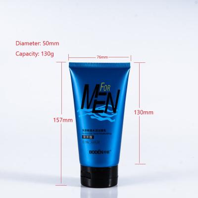 China Empty Flip Top Cosmetic Slouch Cap Packaging Plastic Tube Compression Tube Compression Tube Packaging For Detergent Facial Skin Care for sale