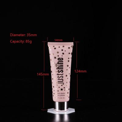 China Plastic Packaging Tube Empty Cosmetic Soft Tube Packaging Wholesale Squeeze Tubes For Cosmetics Gold Silver Screw Cap For Hand Cream BB Cream for sale