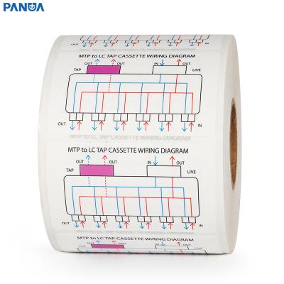 China High Quality Waterproof Self-adhesive Circuit Box Label Route Box Label Custom Printing Waterproof Sticker for sale