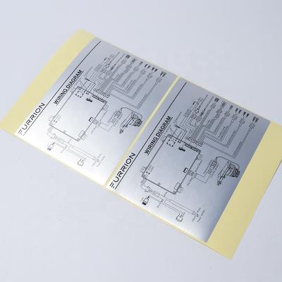 China Product Description Waterproof High Quality Industrial Lightweight Silver Label Rectangular Clear Sticker for sale