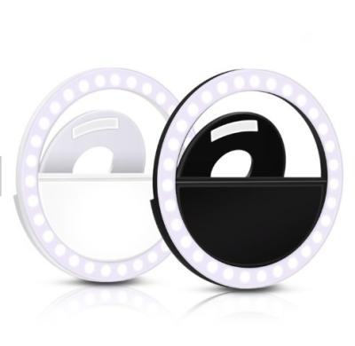 China Amazon Hot Selling Universal Selfie Led Ring Light Portable Phone Ring Clip Lamp 36 LED Selfie Ring Flash Light Portable Mobile Cell Phone Selfie Led Ring Light for sale