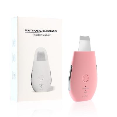 China EMS DEEP CLEANSING Ultrasonic Peeling Facial Massage Sonic Spatula Blackhead Remover Beauty Care Skin Scrubber Pore Cleansing Exfoliater Remover Home for sale