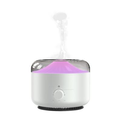 China Cool Mist Auto Closed Smoke 1.3L Unique Ring USB Ultrasonic Aroma Essential Oil Air Diffuser With 7C Led Night Light Aromatherapy Humidifier for sale