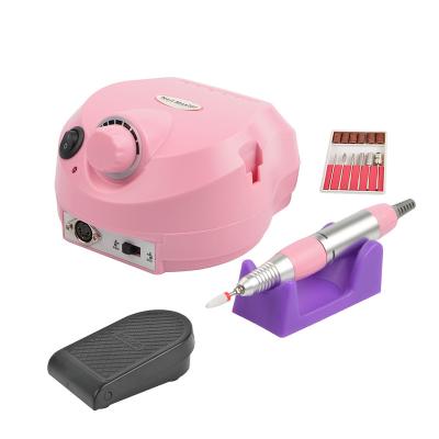 China Strong Nail Art Beauty Custom Color Electric 35000rpm Nail Table Salon Manicure Equipment With Professional Bit Drill Machine for sale