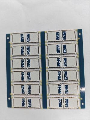 China PCB de alta frecuencia de 2 capas ROGERS 4003C máscara de soldadura azul dorada en venta