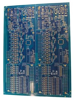 China Quatro camadas de placa-mãe de computador de alta frequência de pressão mista PCB placa de óleo azul à venda