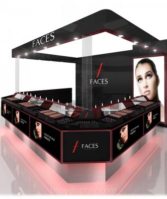 China Modern Modern Cosmetic Kiosk In Mall Customized Makeup Display Kiosk Manufacturer In China 2022 for sale