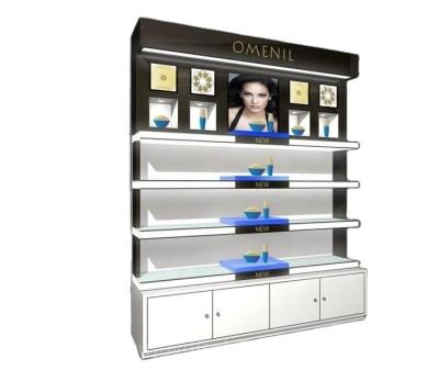 China Modern Cosmetic Cabinet Makeup Display Cabinet Cosmetics Counter Displays for sale