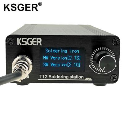 China Repair Tools KSGER T12 Electric Station STM32 V2.1S OLED T12 Iron DIY Tips ABS FX9501 Soldering Handle Tips Aluminum Alloy Auto-sleep for sale