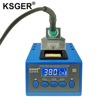 China KSGER OEM Logo Power 85W 200-500C C210 Digital Lead Free Soldering Wrench Machinery Repairs Soldering Station With Digital Display Fast Heating for sale