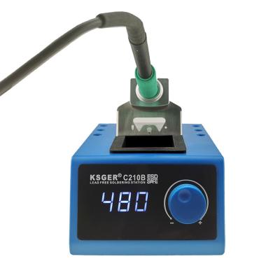 China Machine Repair Shops KSGER C210B Lead Free Solder Main Power 85W 200-500C Digital Soldering Station With Digital Display Fast Heating 85W 150-480C for sale