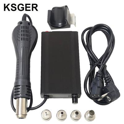 China Repair Tools KSGER Air Gun Rework SMD Station STM32 OLED DIY Hot Soldering Dryer Handle Nozzle Holder Aluminum Alloy Hot Gun Case for sale