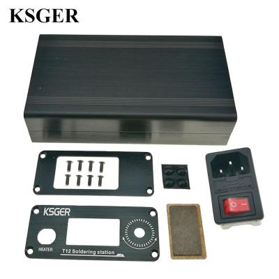 China Electronic Repair KSGER T12 Soldering Iron Station Case Switching AC-DC Voltage Phone Repair Soldering Tools Aluminum Alloy Case for sale