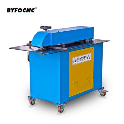 China HVAC Duct BYFO Brand Galvanized Plate Sheet Metal HVAC Duct Rotary Slitter Coil Slitting Shear Beading Machine Metal Grooving Shear for sale