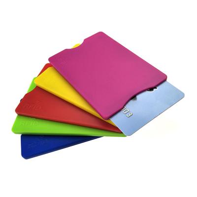 China Durable Hard Plastic ABS RFID Blocking Card Sleeve Full Color Offset Printing for sale