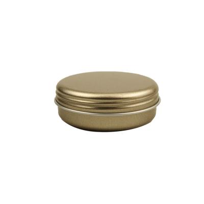 China 10ml 30ml 50ml 100ml 200ml Recyclable Round Aluminum Cosmetic Jar For Candle Hair Wax Herbs Aluminum Tin Box for sale