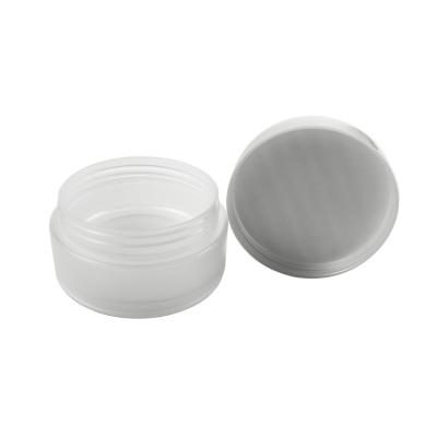 China Personal Skin Care Packaging White Plastic Pet Cream Round Body Face Cosmetic Cream Jar Wholesale Jar 100ml 150ml for sale