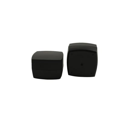 China Hot Sale 15g 30g 50g Square Empty Cosmetics 30g Pink Acrylic Fancy Jar With Black Cap for sale