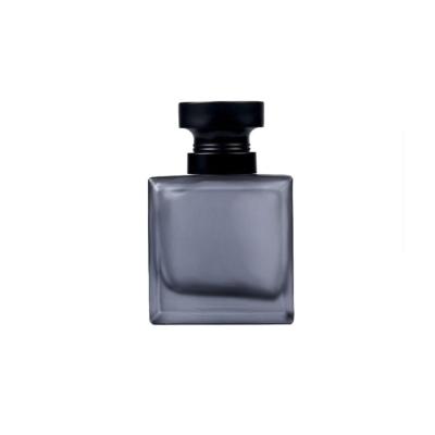 China Fancy Cosmetic Black Blue Luxury Empty Glass Perfume Spray Bottles Cologne Design Bottle 30ml 50ml 100ml for sale