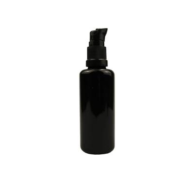 China Skin Care Emulsion 100ml Milk Bottle Cream Bottle Black And White Light-blocking Spout for sale