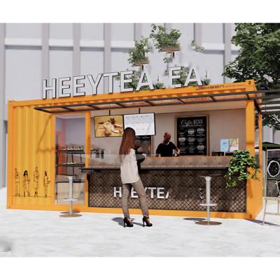 China Modern Sins Container Coffee Shop's Advantage and Customized Color Coffee Kiosk House for sale