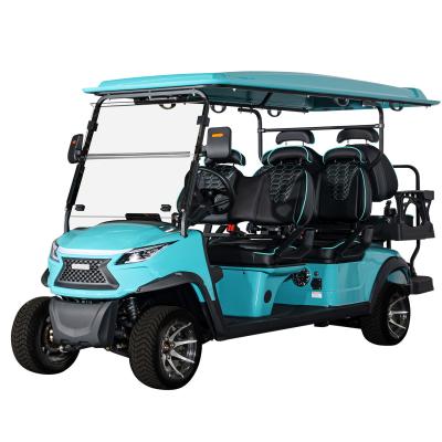 China 6 Sitzplätze Lithiumbatterie Golf Buggy Auto Elektro Jagd Golfwagen 3695*1340*2060MM zu verkaufen