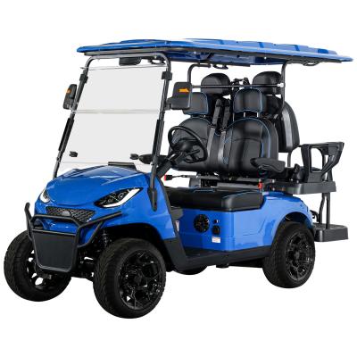 China Max.Geschwindigkeit von 25 km/h High End Styles 4 Räder 4 Sitzplätze Golf Buggy Klappglas Golfwagen zu verkaufen