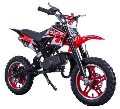 China Mini Dirt Bike 49cc 2-Stroke Sport Motorcycles for Children's Power Bike Road Gasoline for sale