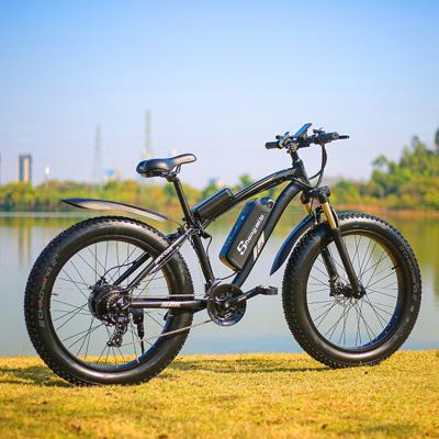 China Krachtige 60V elektrische mountainbike met 26 inch dikke banden en aluminium frame Te koop