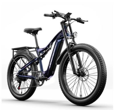 China Bicicleta de montanha elétrica com suspensão completa 27.5/250 350w Ebike para mountain bike adulto à venda